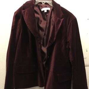 Deep purple suede New York and Company blazer